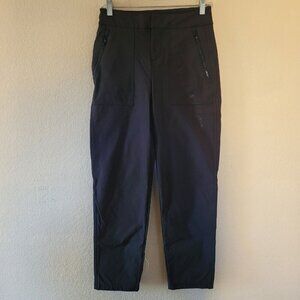 Athleta Wander Hybrid Black Straight Leg Pant size 2 Ankle Stretch Pockets